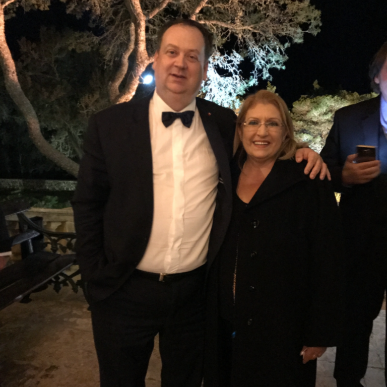 Luca Silvestrone con il Presidente della Repubblica di Malta
